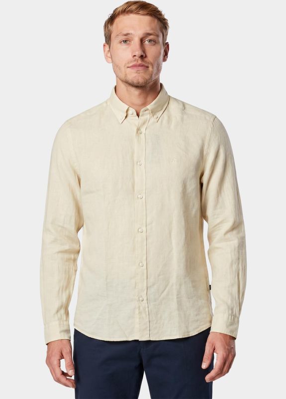 Regular-Fit Button-Down L/S Shirt in Linen
