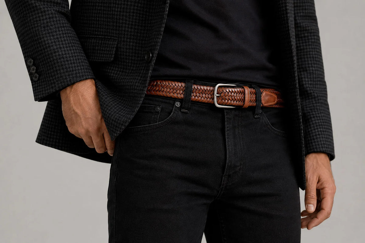 Braided leather Belts 1105