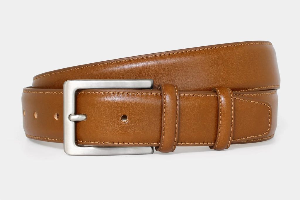 Genuine Italian Hand Buffed Leather Belt 1135