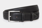 Grained Leather with Contrast Stitching Belt 1319 Width 35mm