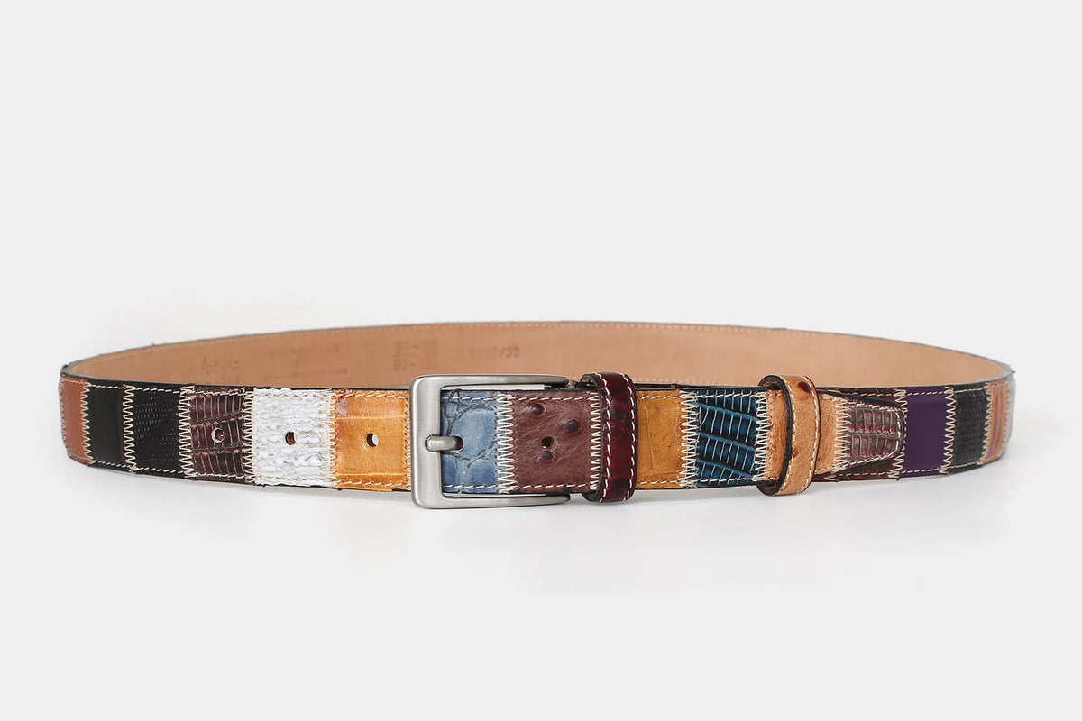 Leather Patchwork Belt 1587