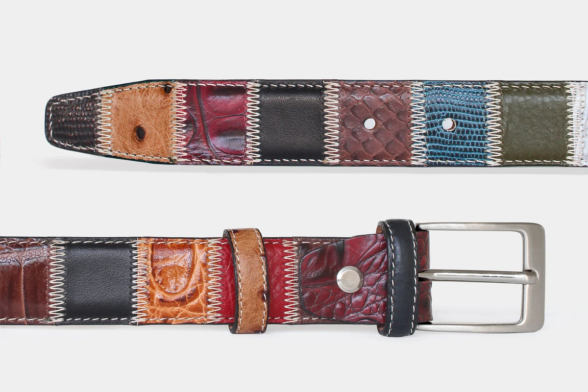 Leather Patchwork Belt 1587