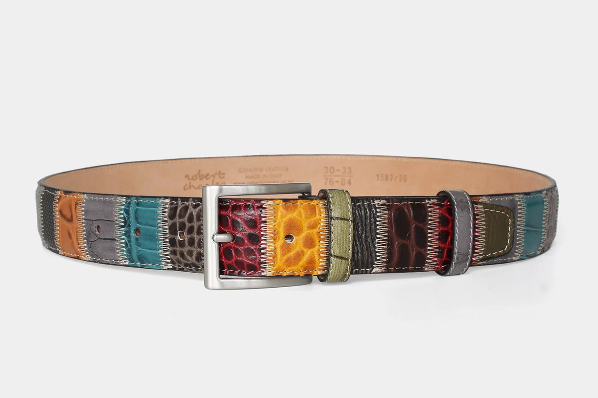 Leather Patchwork Belt 1587