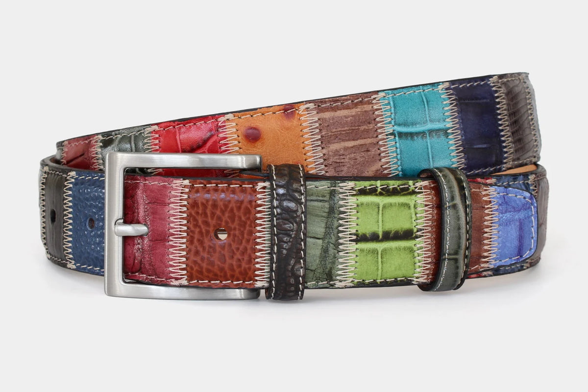 Leather Patchwork Belt 1587
