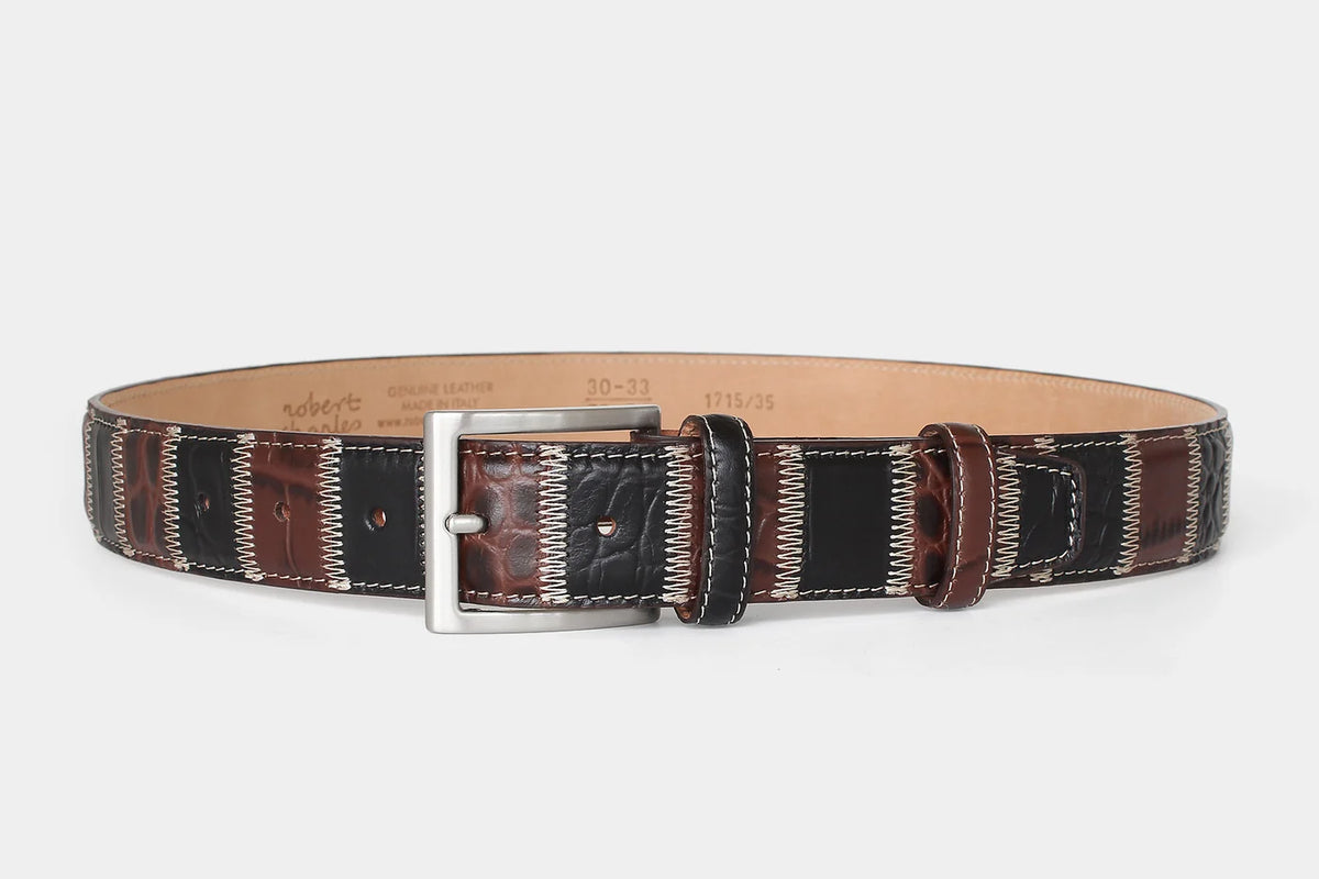 Leather Patchwork Belt 1715