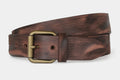 Distressed Solid Hide Leather Belt 1724