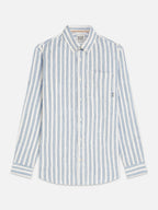 Striped Crinkle Structure Shirt