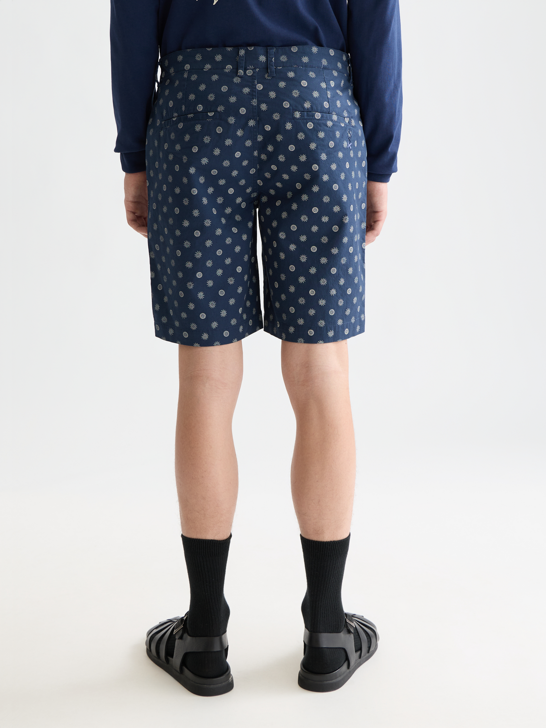 Stuart Printed Stretch Cotton Chino Short