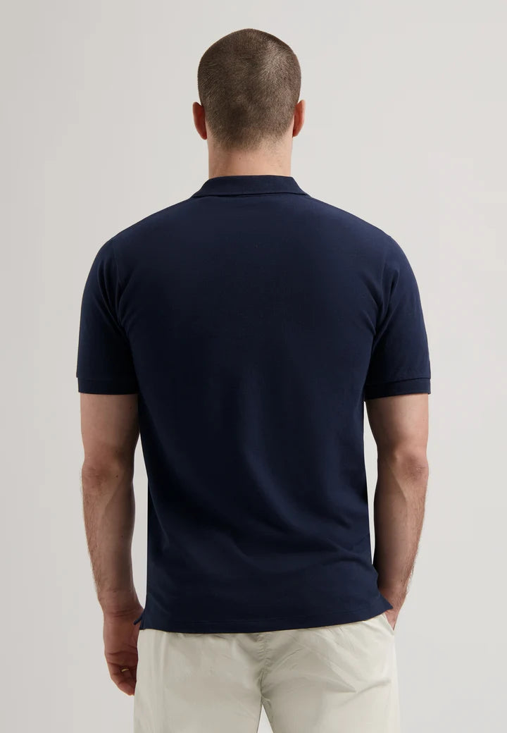 Bowie V-Neck Polo - Navy