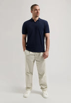 Bowie V-Neck Polo - Navy