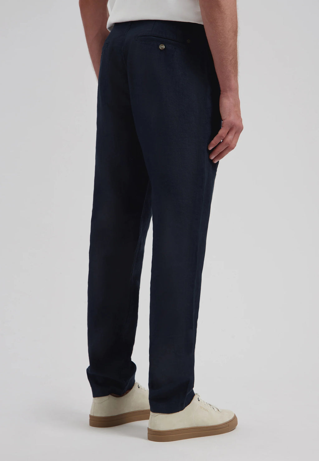 James Linen Beach Pant - Navy