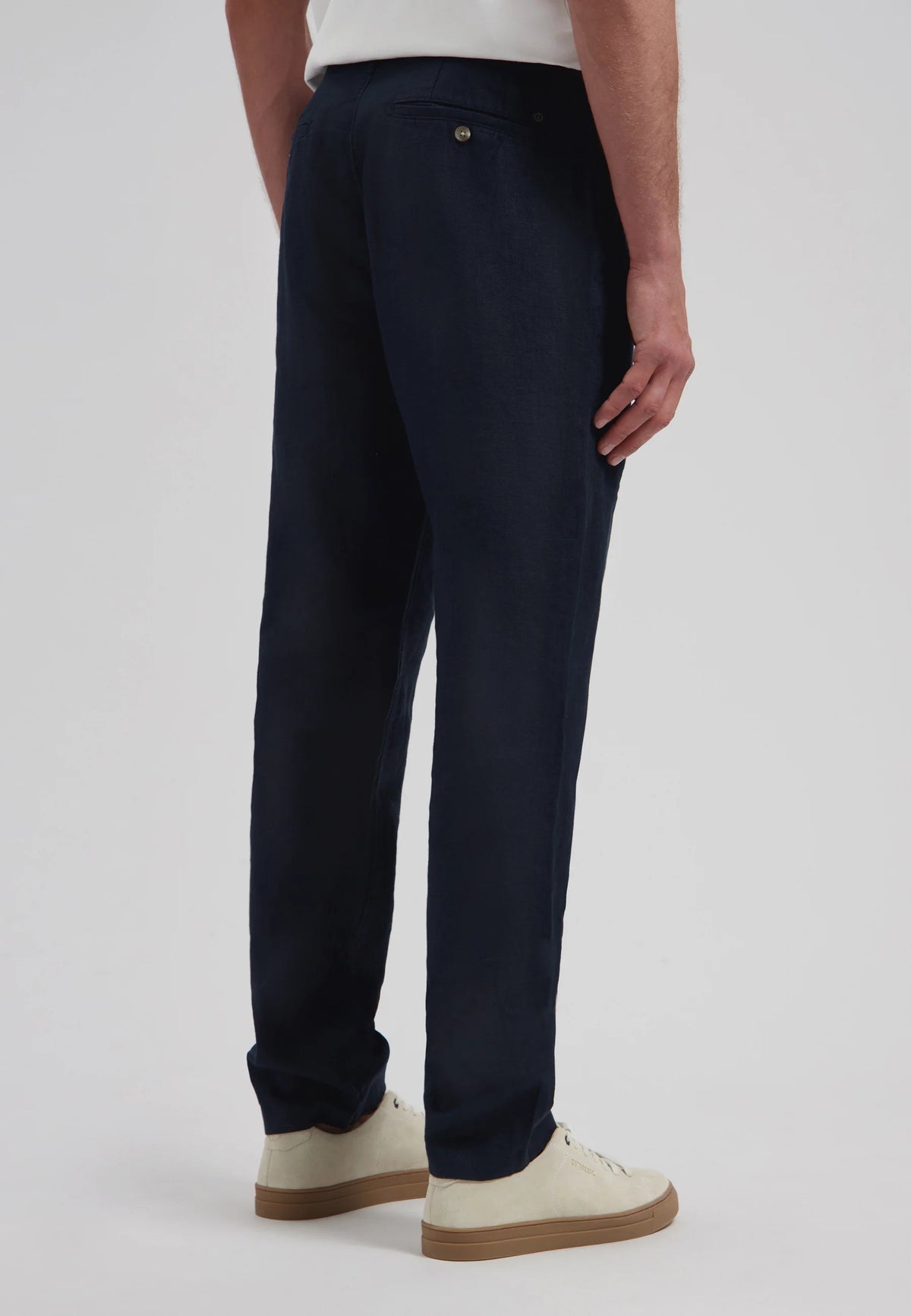 James Linen Beach Pant - Navy
