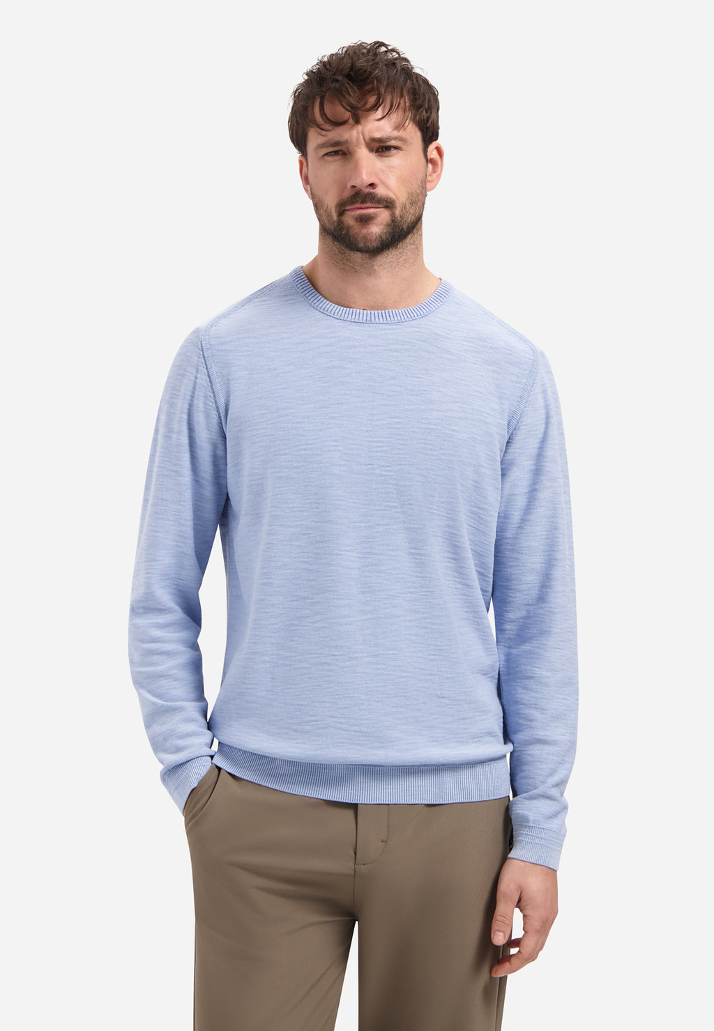 CREW NECK PULLOVER SWEATER