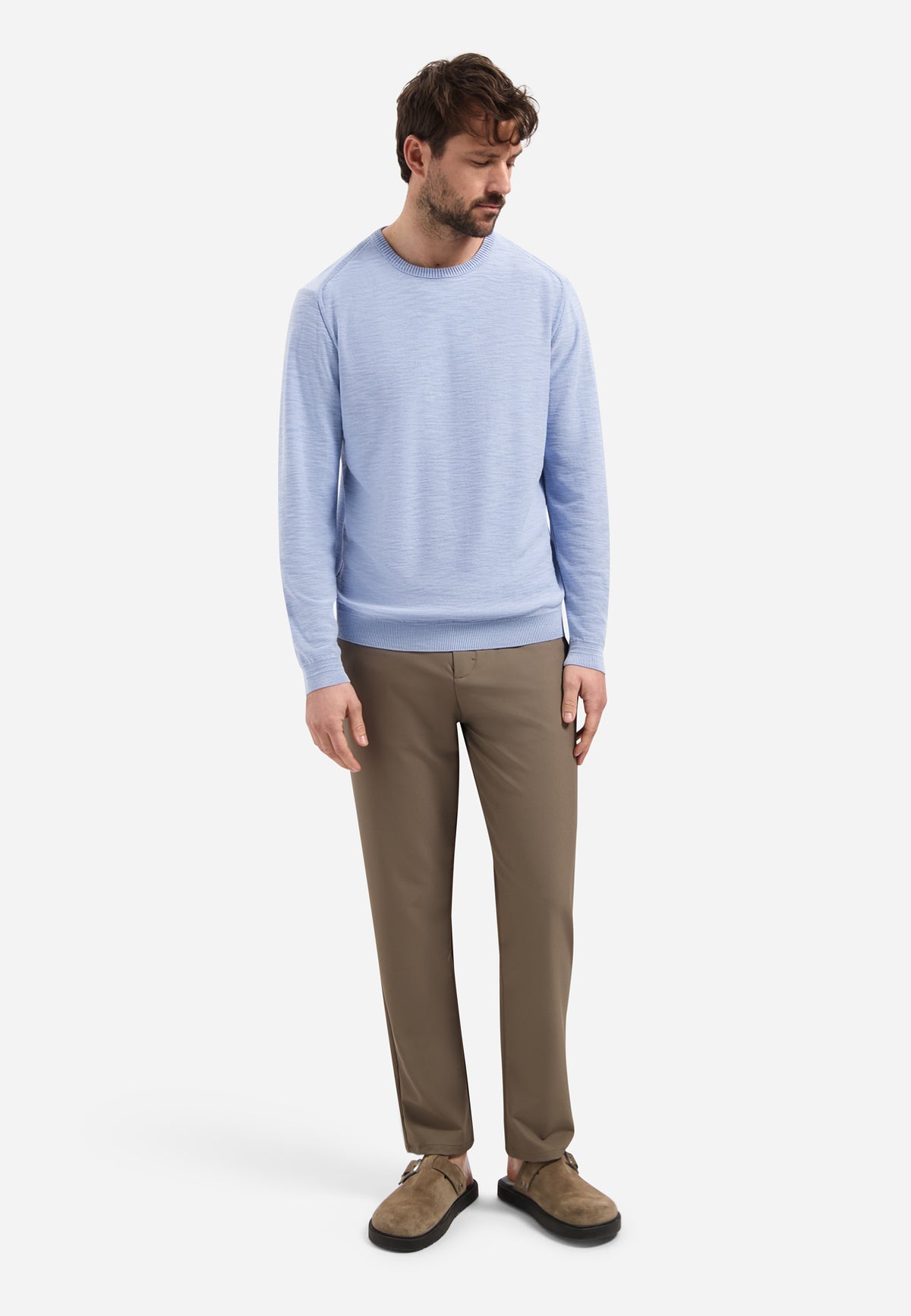 CREW NECK PULLOVER SWEATER