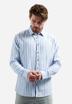 Shirt Linen Vertical Big Stripe