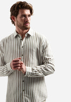 Shirt Linen Vertical Big Stripe