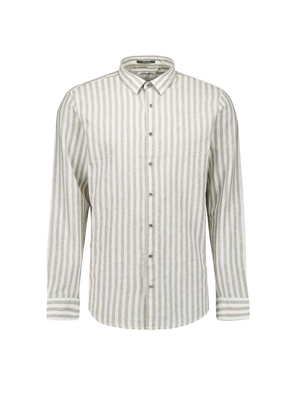Shirt Linen Vertical Big Stripe