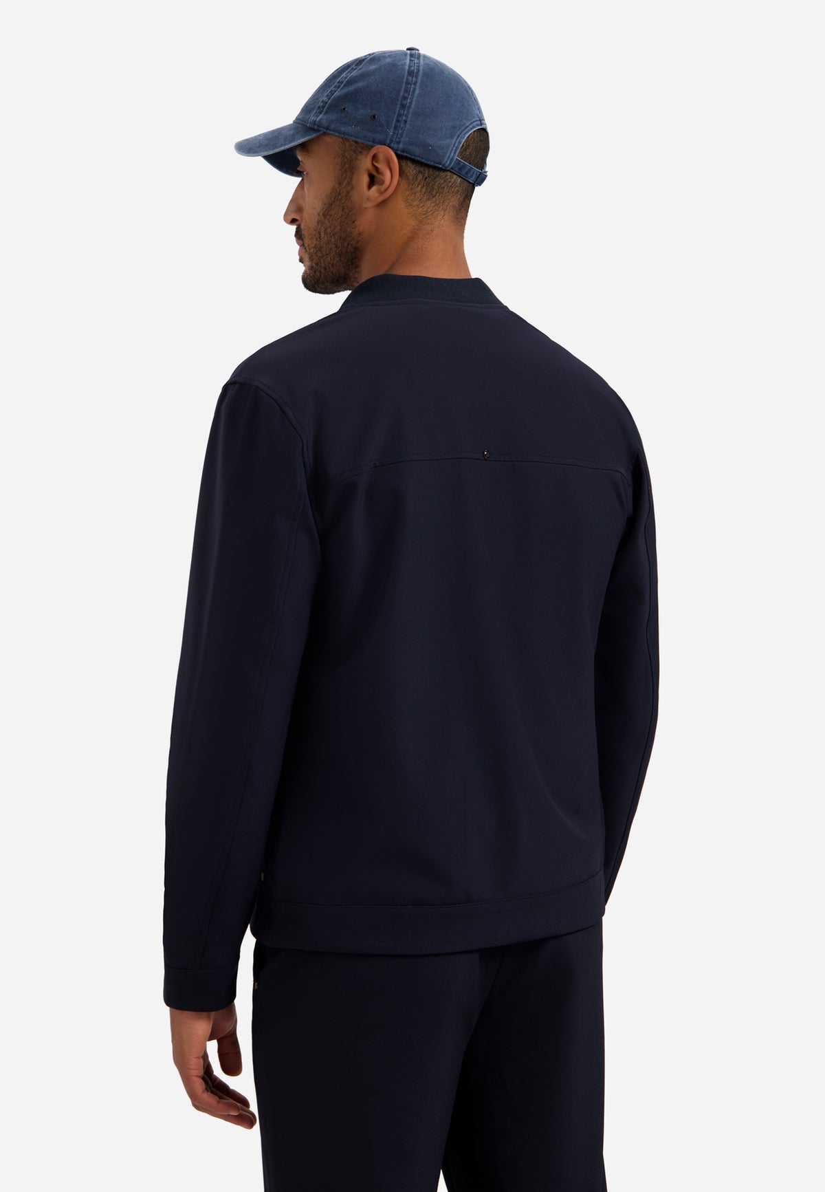 Jacket Shirt College Collar Full Zipper
