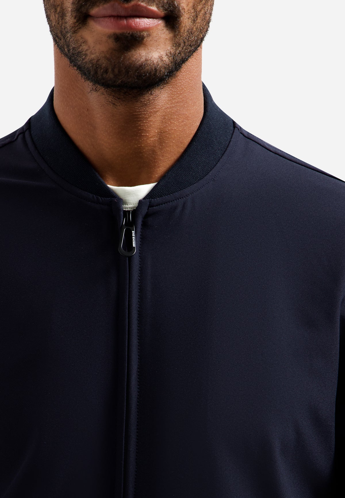 Jacket Shirt College Collar Full Zipper
