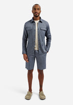 Short Chino Linen Blend