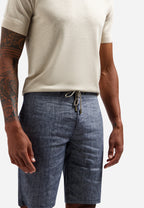Short Chino Linen Blend