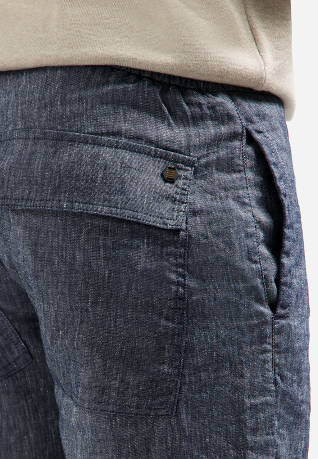 Short Chino Linen Blend