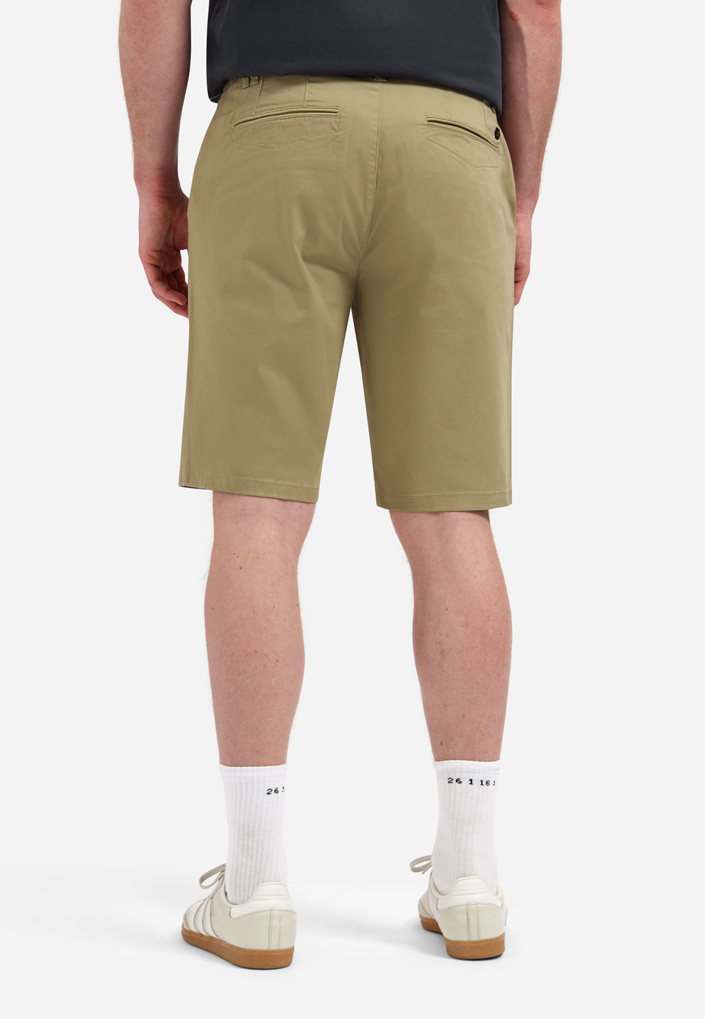 Short Chino Garment Dyed Twill Stretch