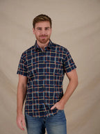Art Lines Print Short Sleeve Shirt