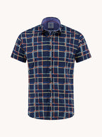 Art Lines Print Short Sleeve Shirt