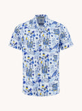 Cubist Print Short Sleeve Shirt