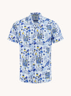 Cubist Print Short Sleeve Shirt