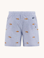 Fish Stripe Seersucker Swim Short