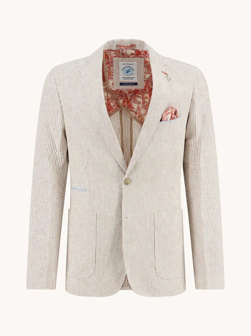 Linen Stripe Blazer