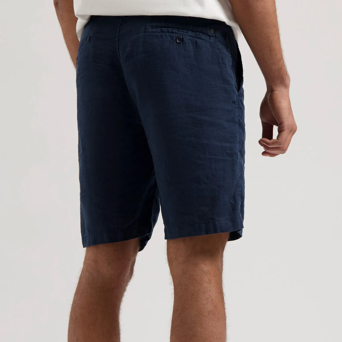 Logan Linen Beach Shorts - Navy