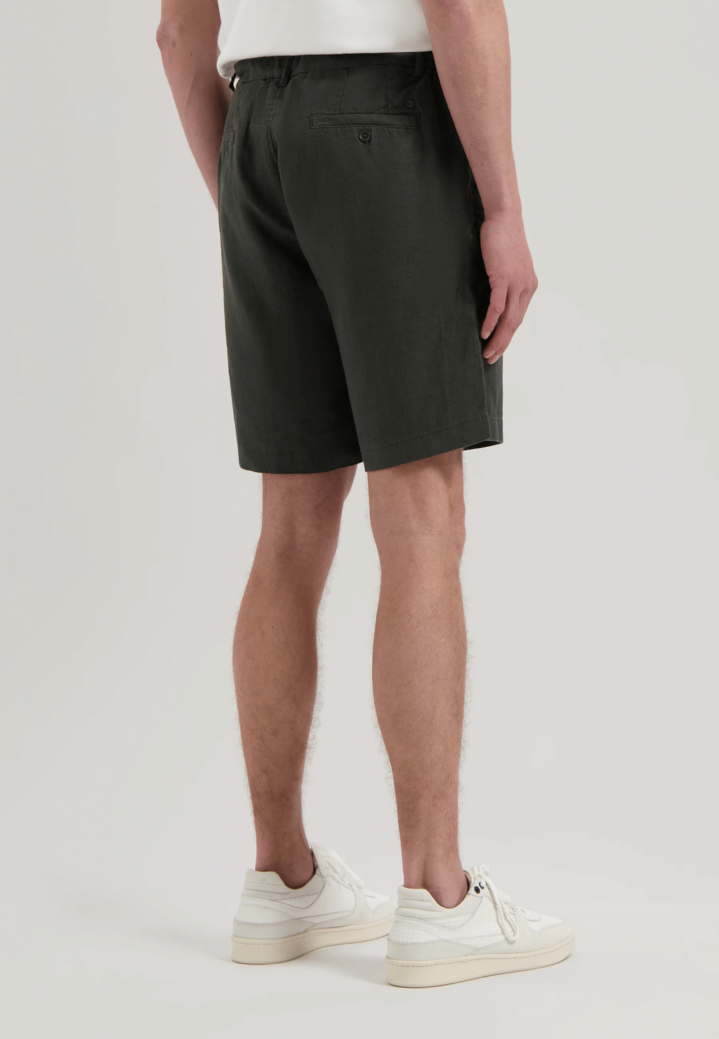 Logan Linen Beach Shorts - Green