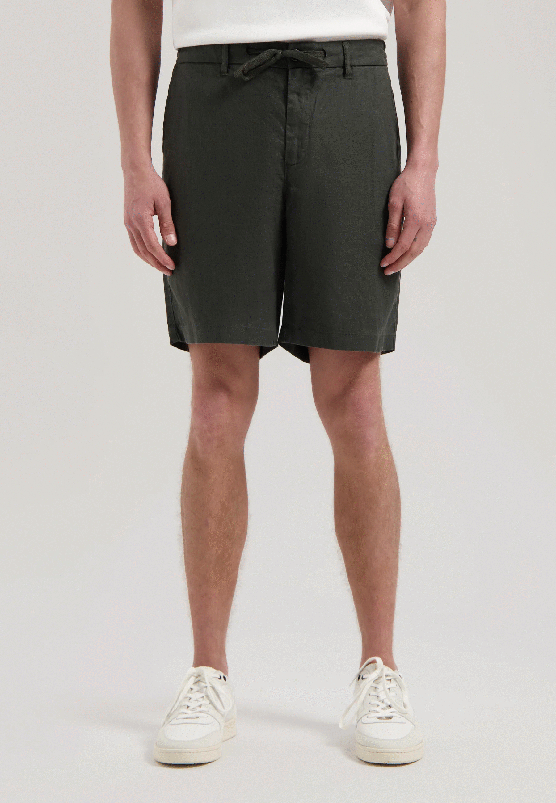 Logan Linen Beach Shorts - Green