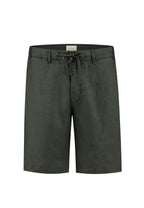 Logan Linen Beach Shorts - Green