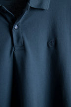 Bowie V-Neck Polo - Blue