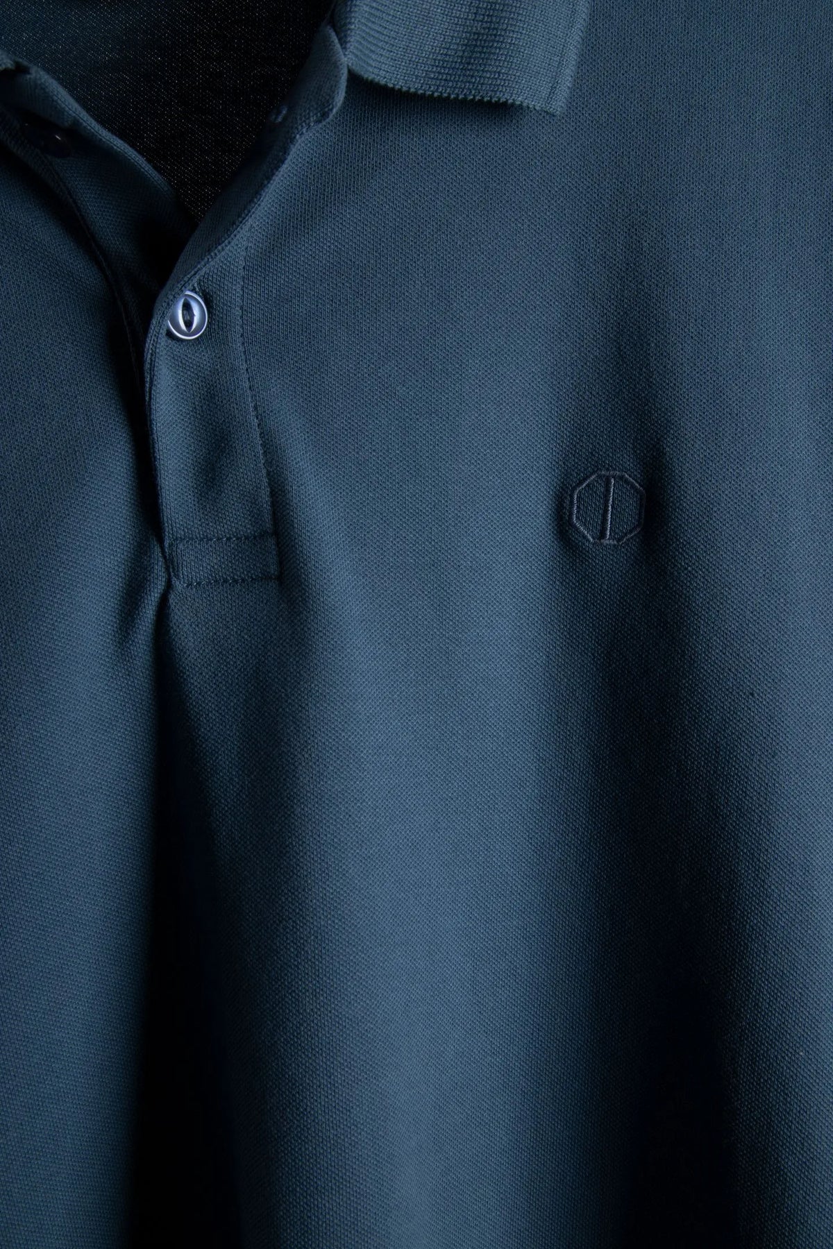 Bowie V-Neck Polo - Blue