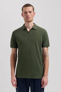 Bowie V-Neck Polo - Green