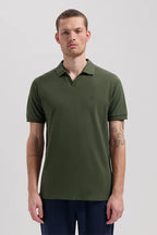 Bowie V-Neck Polo - Green
