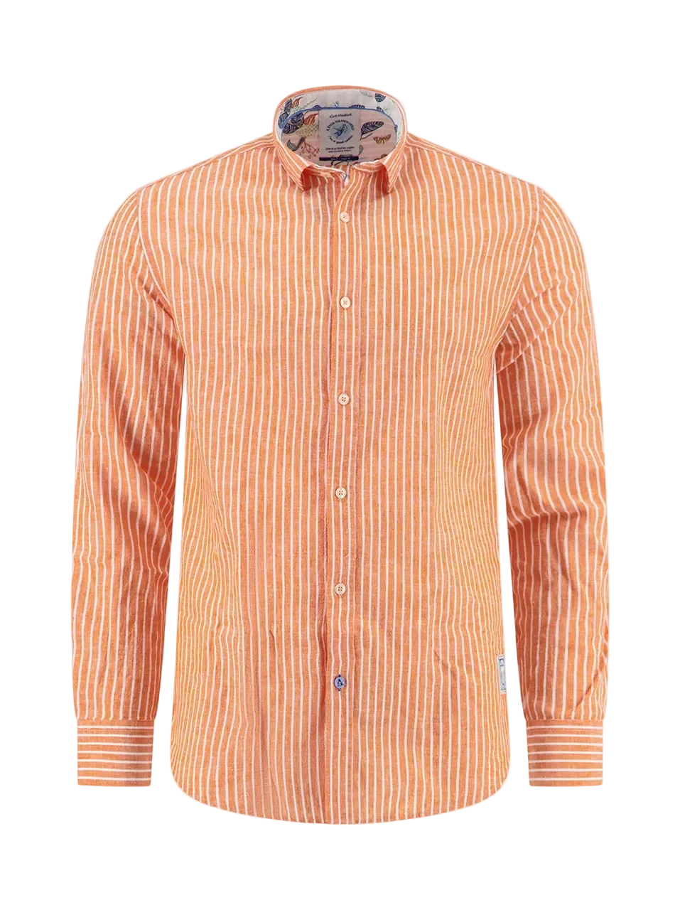 Stripe Linen Long Sleeve Shirt