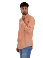 Stripe Linen Long Sleeve Shirt