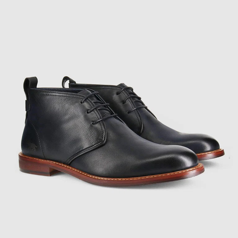 Bail Lace Up Leather Boots