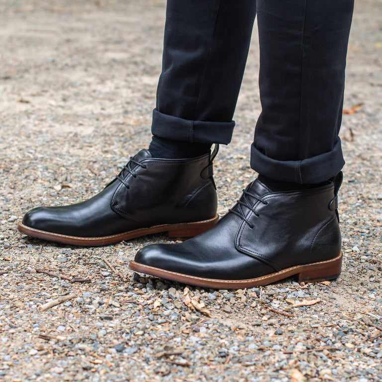 Bail Lace Up Leather Boots