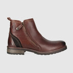 Hunter Leather Zip Up Boots