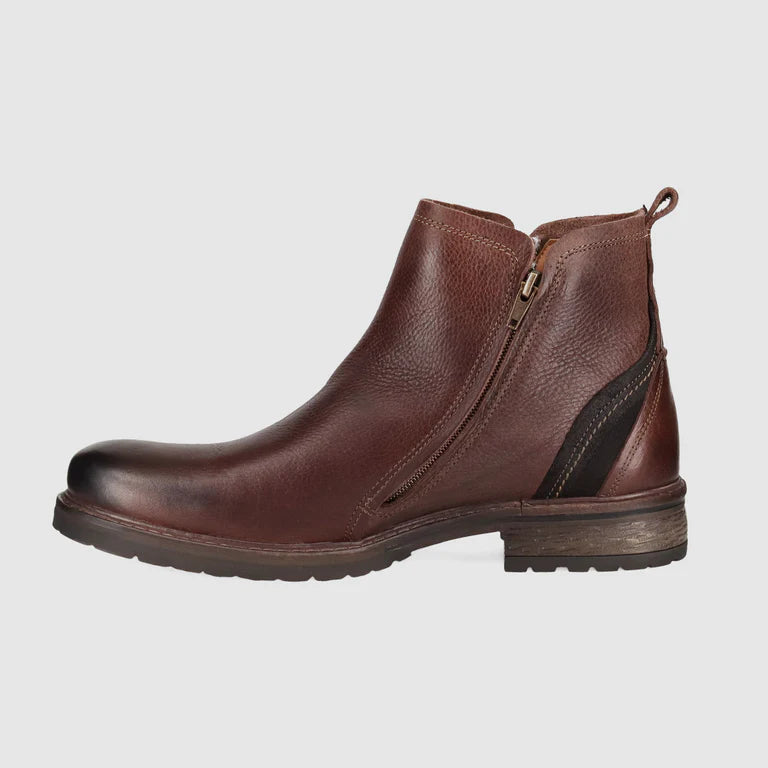 Hunter Leather Zip Up Boots
