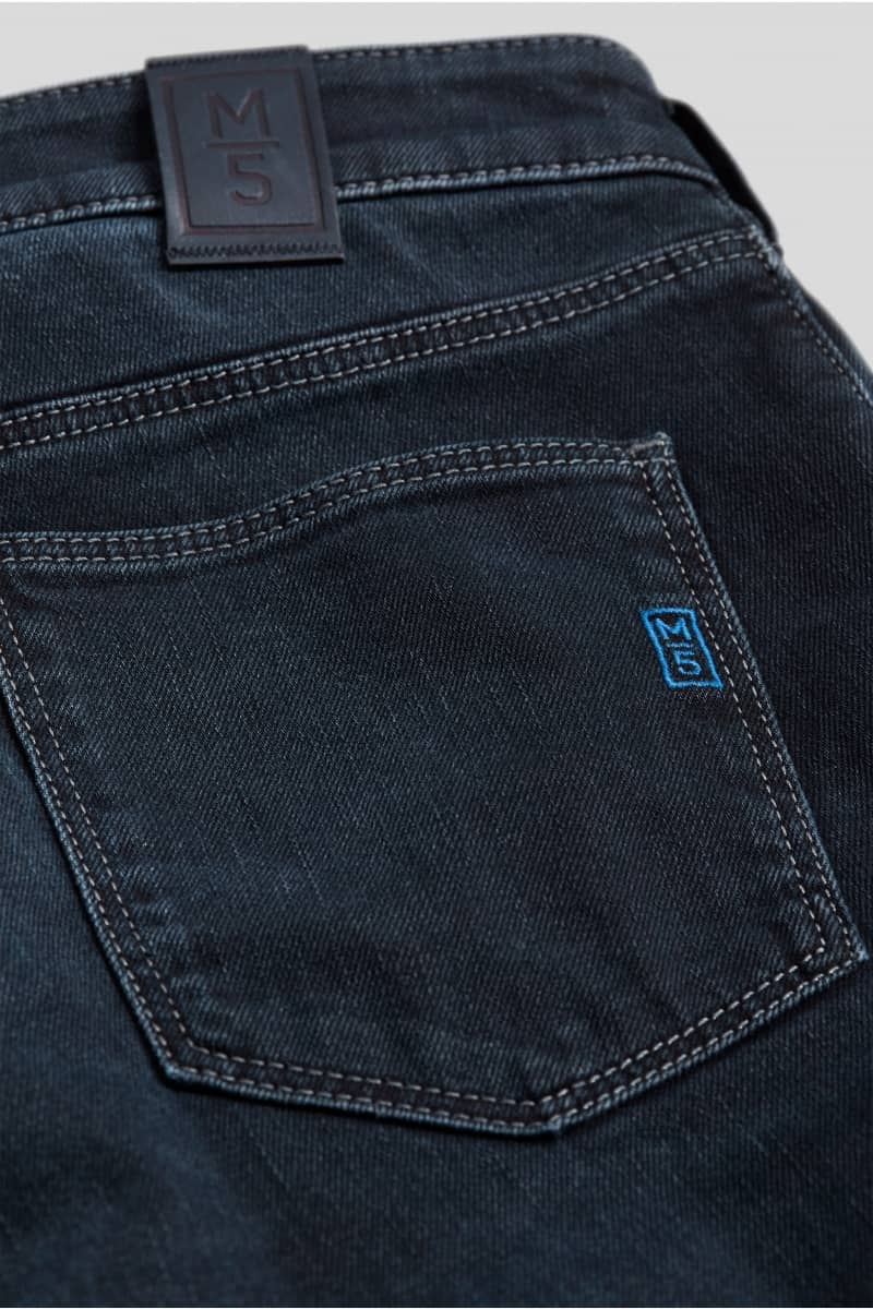 M5 Slim Fit Multi-Colour Stitch Denim Jeans