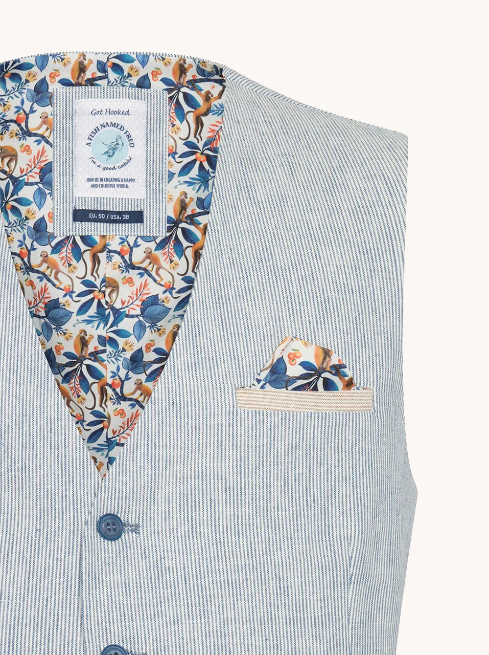 Linen Stripe Waistcoat