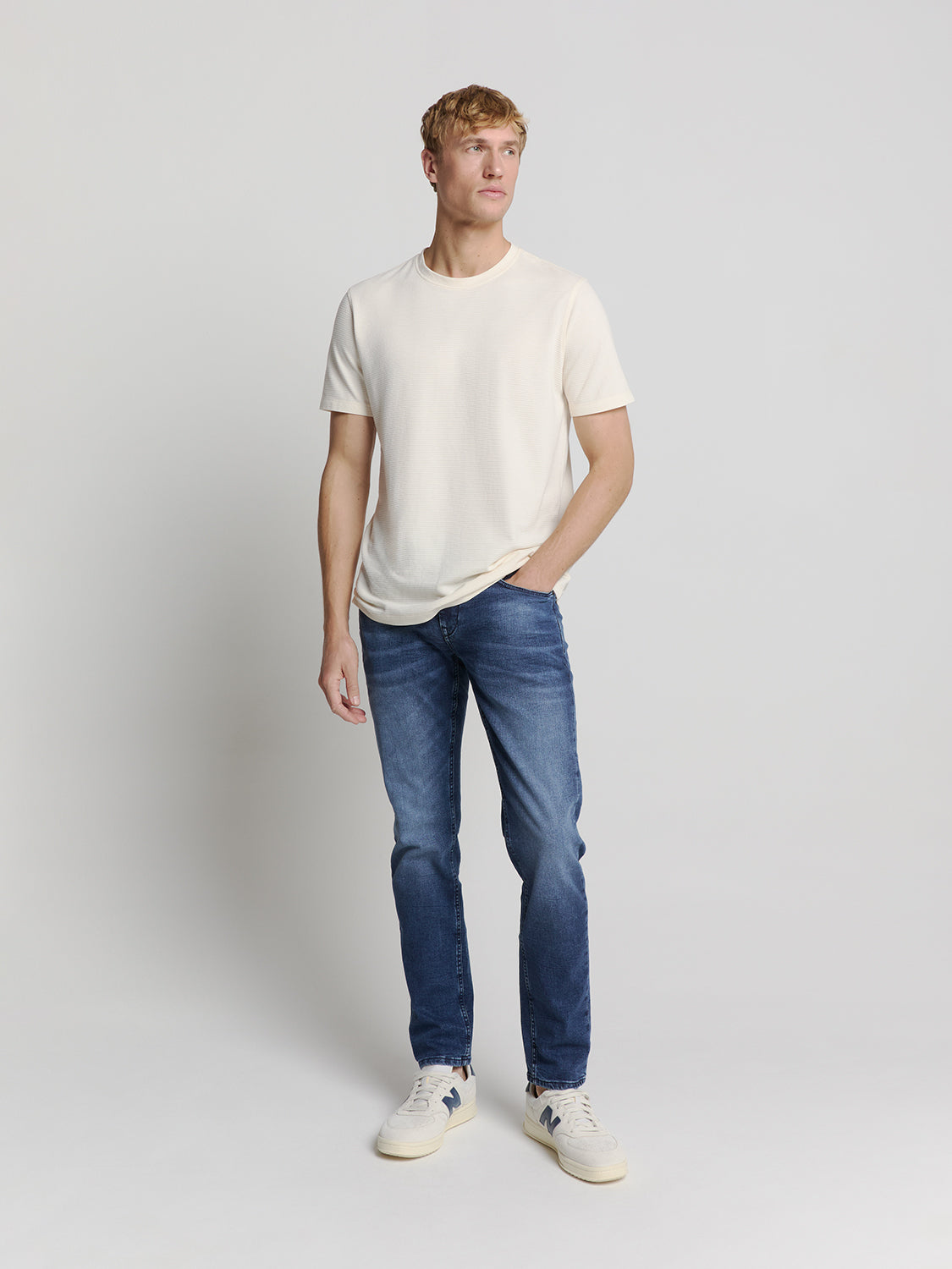 Regular 711 Jean Stone Used Stretch Denim